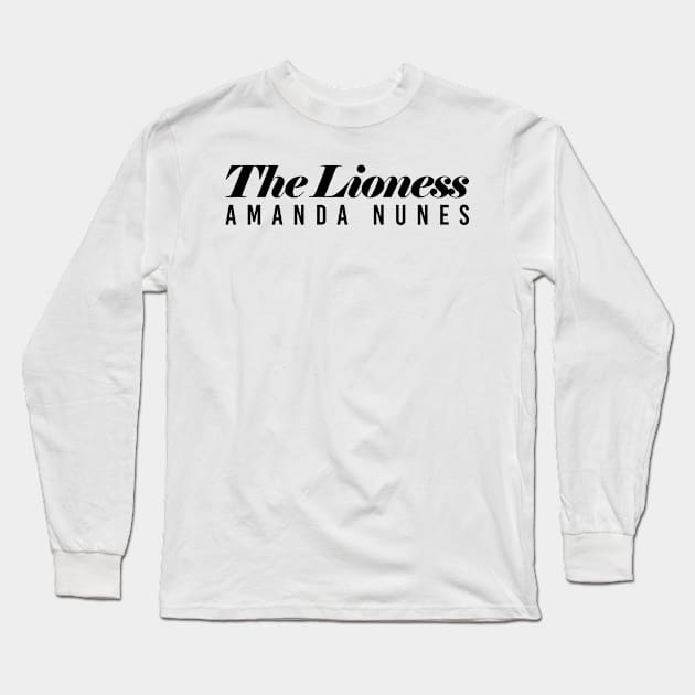 The Lioness Amanda Nunes Long Sleeve T-Shirt by cagerepubliq